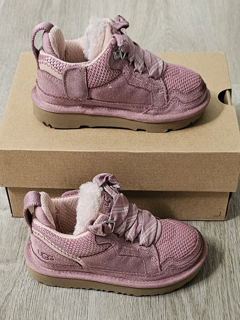 UGG T Lowmel Pink Dawn Toddler Girls Sneakers Size 8 US 7 UK 25 EU With Box